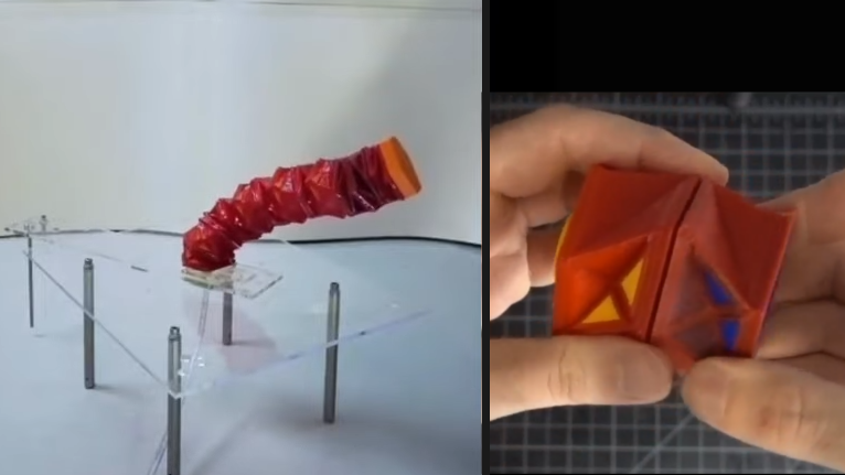 Исследователи распечатали на 3D-принтере полые фигуры и управляли ими с помощью давления воздуха